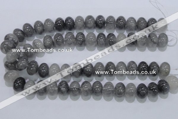 CCQ72 15.5 inches 13*18mm rondelle cloudy quartz beads wholesale