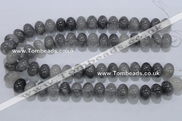 CCQ72 15.5 inches 13*18mm rondelle cloudy quartz beads wholesale