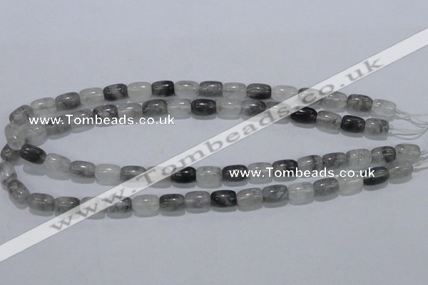 CCQ80 15.5 inches 8*12mm column cloudy quartz beads wholesale