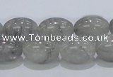 CCQ82 15.5 inches 13*18mm rice cloudy quartz beads wholesale