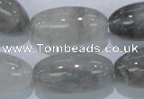 CCQ84 15.5 inches 15*30mm rice cloudy quartz beads wholesale