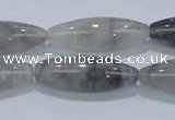 CCQ85 15.5 inches 10*30mm rice cloudy quartz beads wholesale