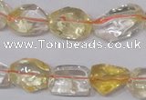 CCR100 15.5 inches 8-15mm natural citrine gemstone nugget beads