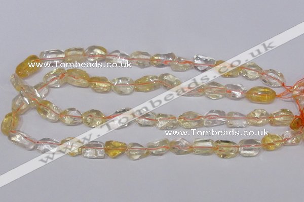 CCR100 15.5 inches 8-15mm natural citrine gemstone nugget beads