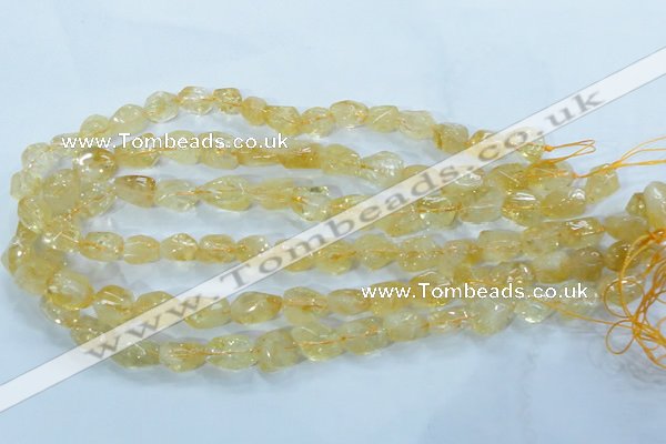 CCR101 15.5 inches 8-14mm natural citrine gemstone nugget beads