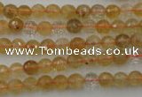 CCR151 15.5 inches 6mm faceted round natural citrine gemstone beads