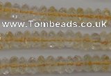 CCR171 15.5 inches 3*5mm faceted rondelle natural citrine beads