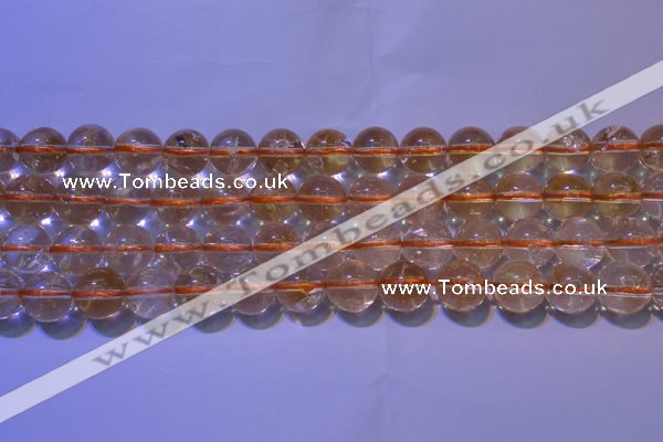 CCR200 15.5 inches 10mm round natural citrine gemstone beads