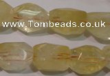 CCR215 15.5 inches 15*20mm faceted nuggets natural citrine beads