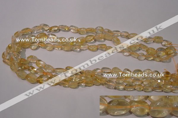 CCR217 15.5 inches 9*12mm nuggets natural citrine gemstone beads