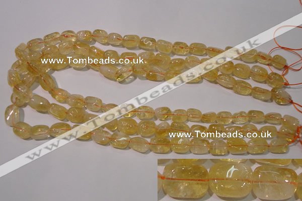 CCR218 15.5 inches 9*13mm nuggets natural citrine gemstone beads