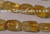 CCR219 15.5 inches 11*17mm nuggets natural citrine gemstone beads