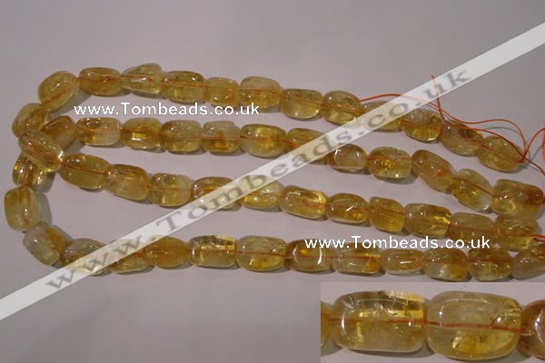 CCR219 15.5 inches 11*17mm nuggets natural citrine gemstone beads