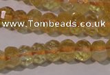 CCR225 15.5 inches 4*6mm faceted rondelle natural citrine beads