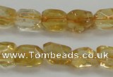 CCR235 15.5 inches 7*9mm nuggets natural citrine gemstone beads