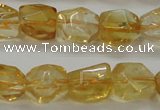 CCR236 15.5 inches 9*12mm nuggets natural citrine gemstone beads