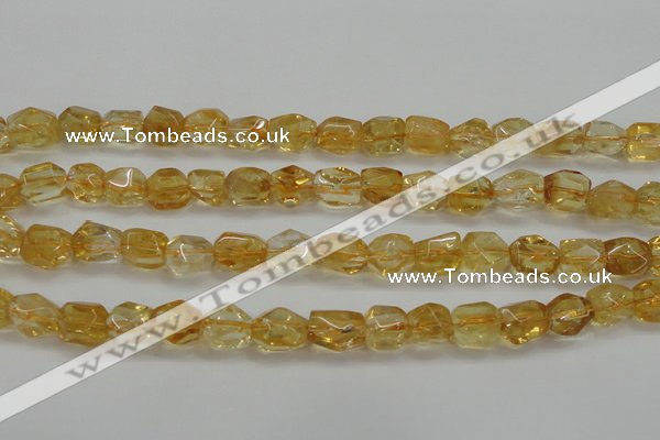 CCR236 15.5 inches 9*12mm nuggets natural citrine gemstone beads