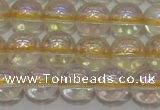 CCR301 15.5 inches 6mm round AB-color natural citrine beads