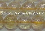 CCR303 15.5 inches 10mm round AB-color natural citrine beads