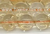 CCR347 15.5 inches 10mm round natural citrine beads wholesale