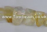 CCR355 15.5 inches 13*18mm - 15*20mm freeform natural citrine beads