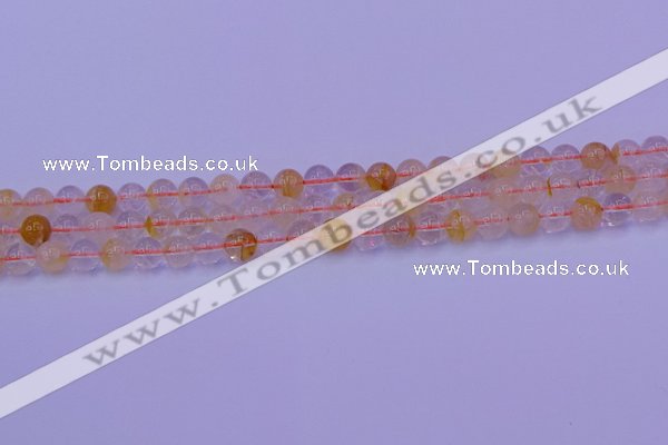 CCR361 15.5 inches 6mm round citrine beads wholesale