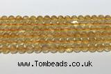 CCR379 15.5 inches 8mm round citrine gemstone beads wholesale