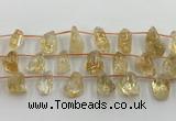 CCR380 15.5 inches 10*13mm - 15*25mm nuggets citrine beads