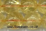 CCR383 15 inches 10mm round citrine beads wholesale