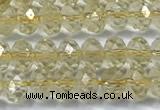 CCR395 15 inches 3*4mm faceted rondelle citrine beads