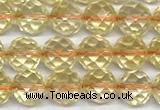 CCR398 15 inches 6mm faceted round citrine beads