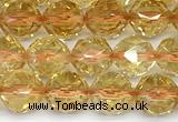 CCR416 15 inches 8mm faceted nuggets citrine beads