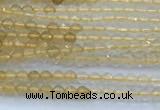 CCR420 15 inches 2mm faceted round citrine beads