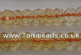 CCR51 15.5 inches 4*6mm faceted rondelle natural citrine beads