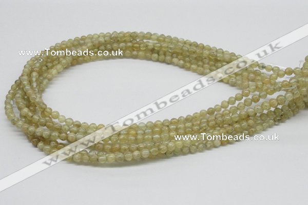 CCR80 15.5 inches 5mm round citrine gemstone beads wholesale