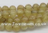 CCR81 15.5 inches 8mm round citrine gemstone beads wholesale