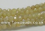 CCR82 15.5 inches 6mm faceted round citrine gemstone beads wholesale