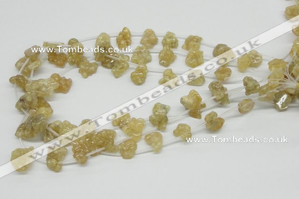 CCR87 15.5 inches 15mm chips citrine gemstone beads wholesale