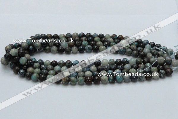 CCS01 15.5 inches 8mm round natural chrysocolla gemstone beads