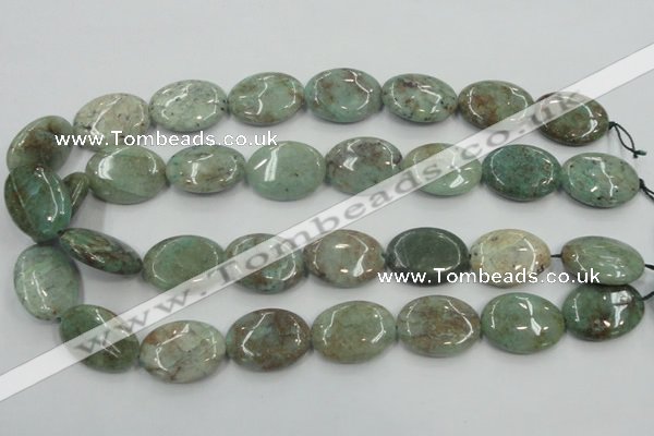 CCS100 15.5 inches 18*25mm oval African chrysocolla beads