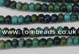 CCS150 15.5 inches 4*6mm rondelle dyed chrysocolla gemstone beads