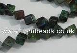 CCS155 15.5 inches 6*6mm cube dyed chrysocolla gemstone beads