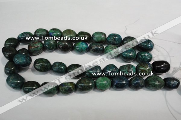 CCS158 15.5 inches 13*18mm – 15*20mm nuggets dyed chrysocolla beads