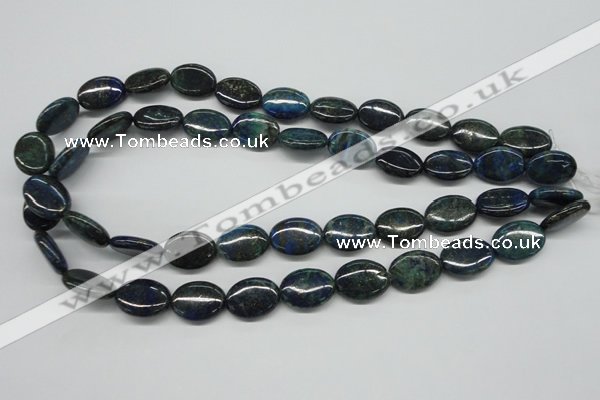 CCS166 15.5 inches 13*18mm oval dyed chrysocolla gemstone beads