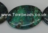 CCS169 15.5 inches 25*35mm oval dyed chrysocolla gemstone beads