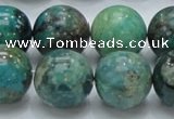 CCS17 15.5 inches 18mm round natural chrysocolla gemstone beads