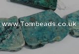 CCS185 15.5 inches 22*25mm – 35*40mm freeform dyed chrysocolla beads