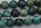 CCS19 15.5 inches 12mm round natural chrysocolla gemstone beads