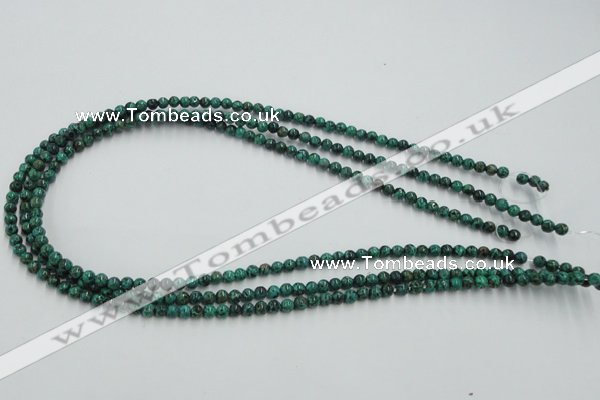 CCS201 15.5 inches 4mm round natural Chinese chrysocolla beads