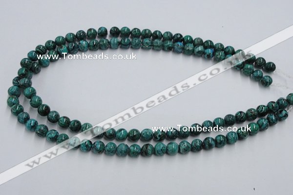 CCS203 15.5 inches 8mm round natural Chinese chrysocolla beads